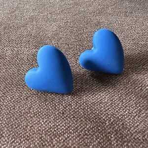 Blue Heart Stud Fashion Earrings